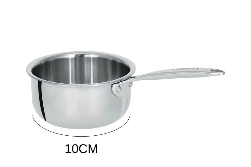 Mini casserole saucier Cristel Castel'Pro en acier inoxydable 18/10 3 ply