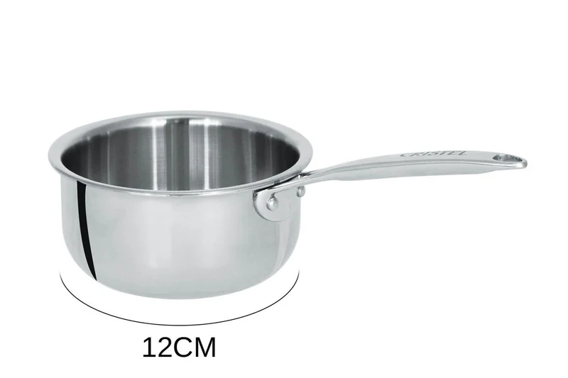 Mini casserole saucier Cristel Castel'Pro en acier inoxydable 18/10 3 ply