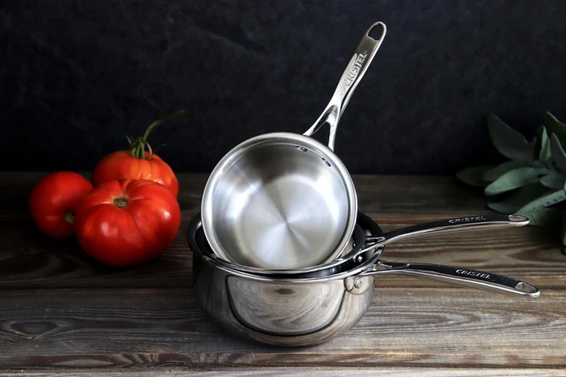 Mini casserole saucier Cristel Castel'Pro en acier inoxydable 18/10 3 ply