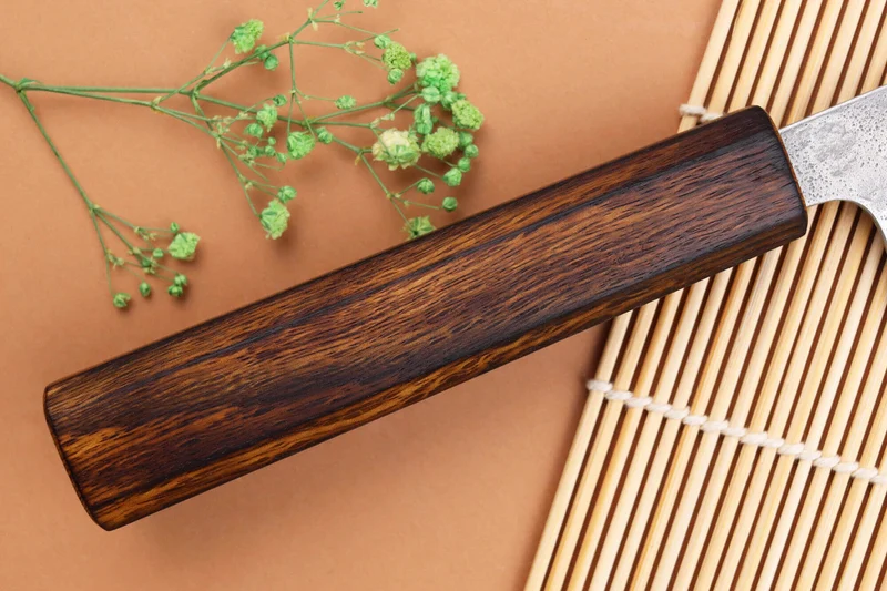 Couteau de chef 21cm japonais artisanal Yuzo Enju Damas 440C