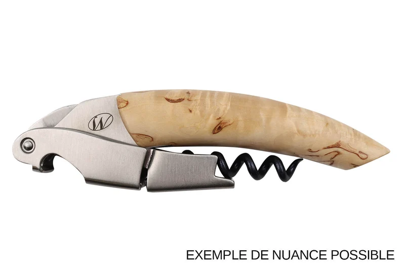 Tire-bouchon sommelier Ligne W Signature manche en bouleau