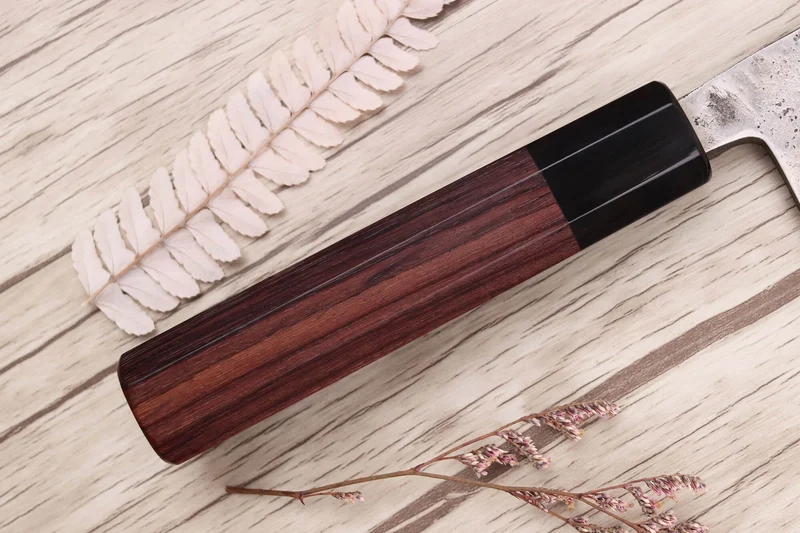 Couteau santoku 16,5cm japonais artisanal Yoshimune par Kawamura WS2 poli