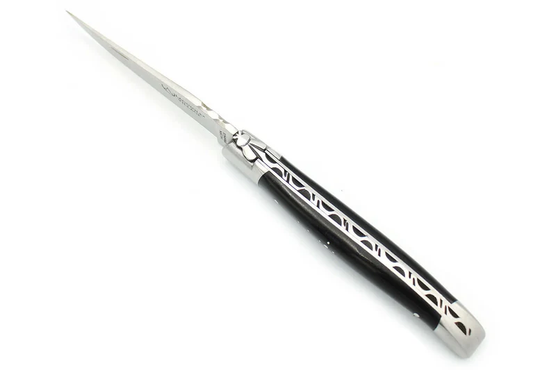 Couteau pliant Laguiole Village manche en corne 12cm avec mitre