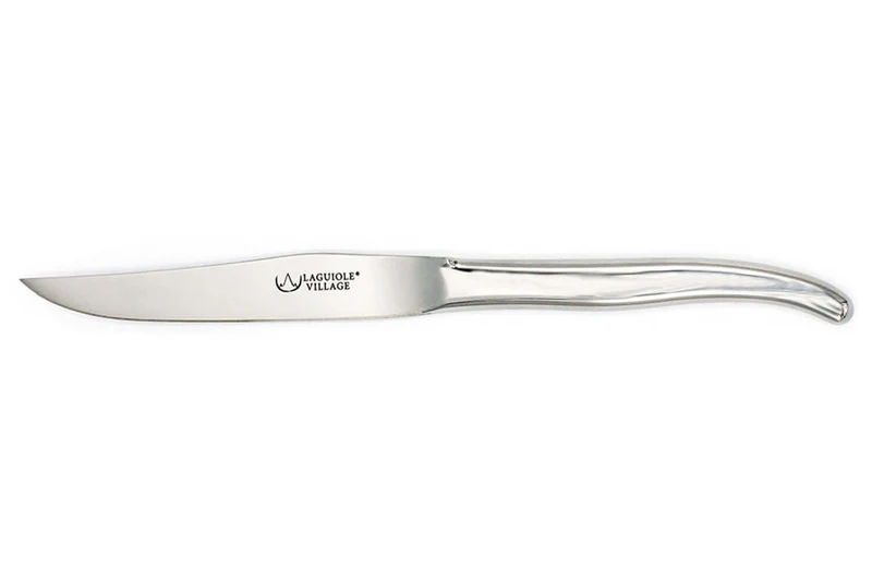 Coffret de 6 couteaux de table Laguiole Village Aéro en inox brillant