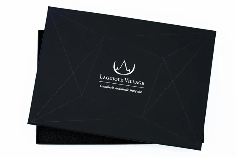 Coffret de 6 couteaux de table Laguiole Village Aéro en inox satiné