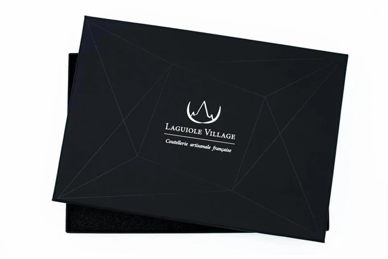 Coffret de 6 couteaux de table Laguiole Village manches en POM