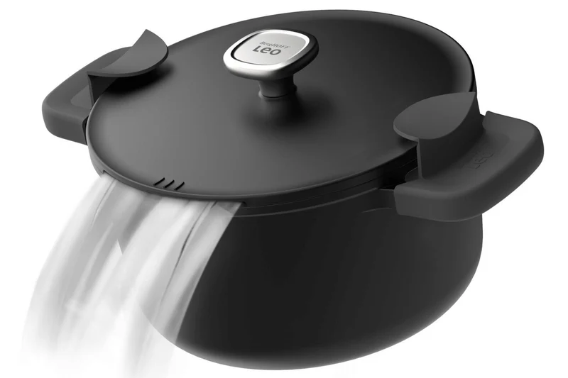 Faitout antiadhérent Berghoff Leo Phantom en aluminium recyclé 24cm avec couvercle et maniques