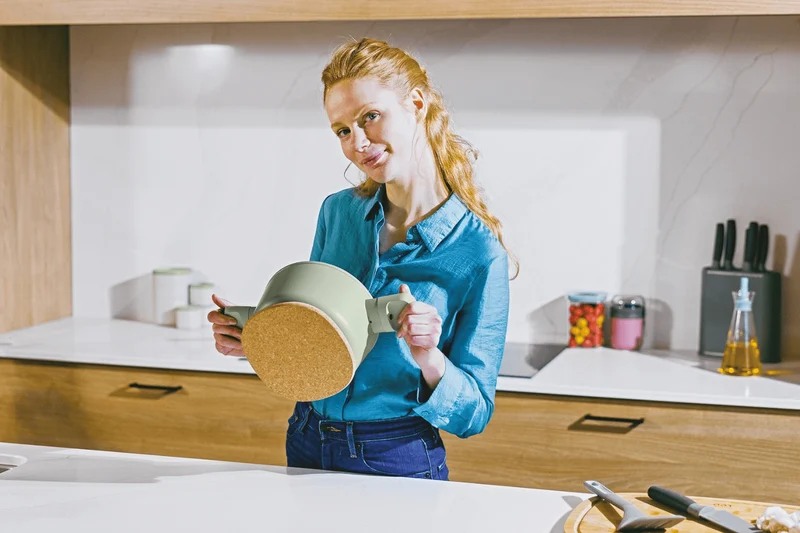 Dessous de plat magnétique Berghoff Leo Balance en liège et silicone