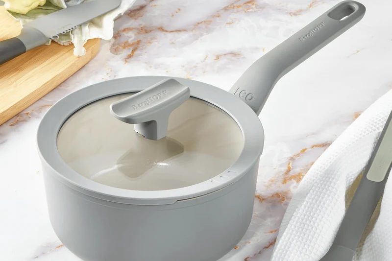 Casserole antiadhérente Berghoff Leo Balance Moonmist 18cm avec couvercle