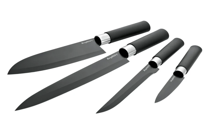 Set de 4 couteaux Berghoff DiNA Prime lames noires antiadhésives