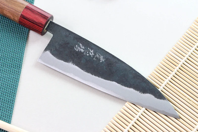 Couteau funayuki japonais artisanal Wusaki Yuzo BS2 15cm
