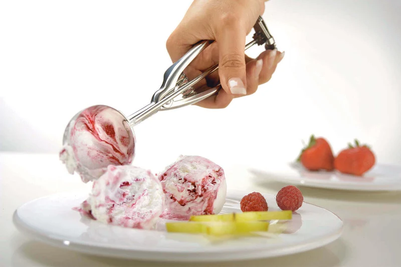 Cuillère à glace Gefu Gepalina tout inox - Diamètre 5cm