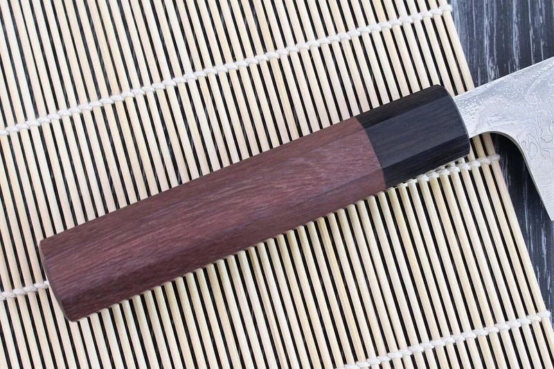 Couteau de chef japonais artisanal Takeshi Saji R2 Damas 18cm