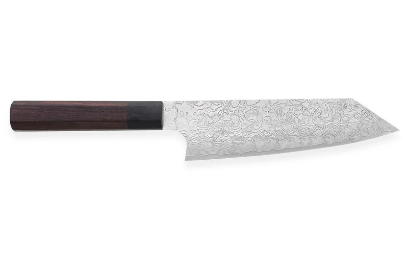 Couteau bunka japonais artisanal Takeshi Saji R2 Damas 18cm