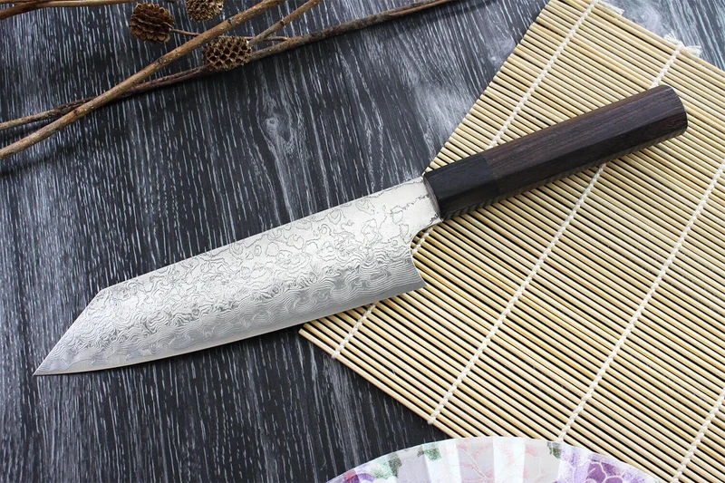 Couteau bunka japonais artisanal Takeshi Saji R2 Damas 18cm