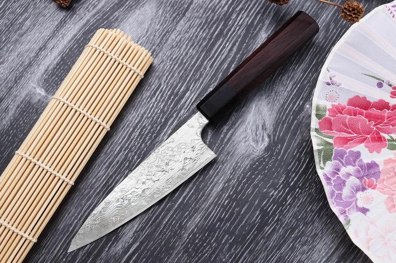Couteau universel japonais artisanal Takeshi Saji R2 Damas 13,5cm