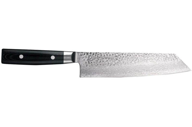 Couteau kiritsuke japonais Yaxell Zen lame 20cm Damas 37 couches manche micarta