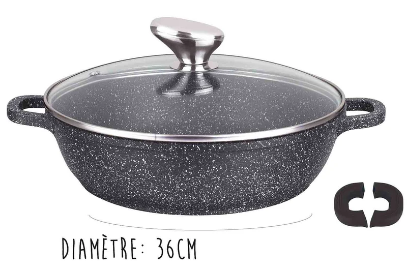 Mijoteuse en fonte Pradel Excellence Premium 36cm façon pierre tous feux/ induction