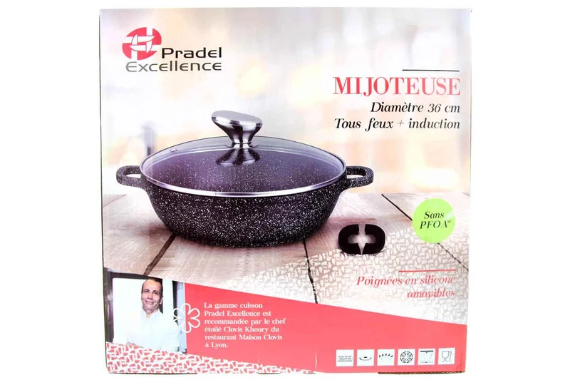 Mijoteuse en fonte Pradel Excellence Premium 36cm façon pierre tous feux/ induction
