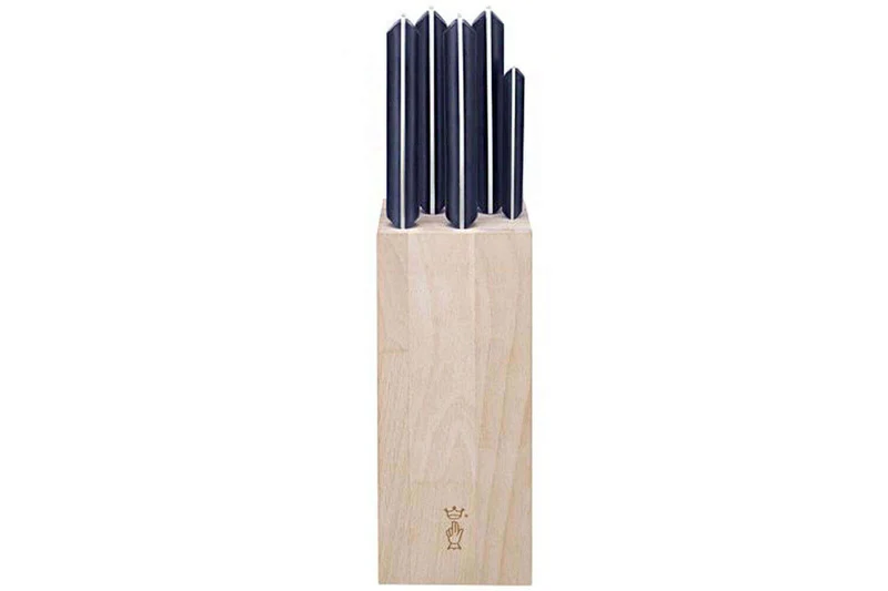 Bloc bois de hêtre 5 couteaux cuisine Opinel Intempora