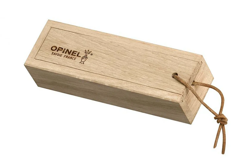 Couteau Opinel n°8 Ellipse lame 8,5cm acier inox manche ébène