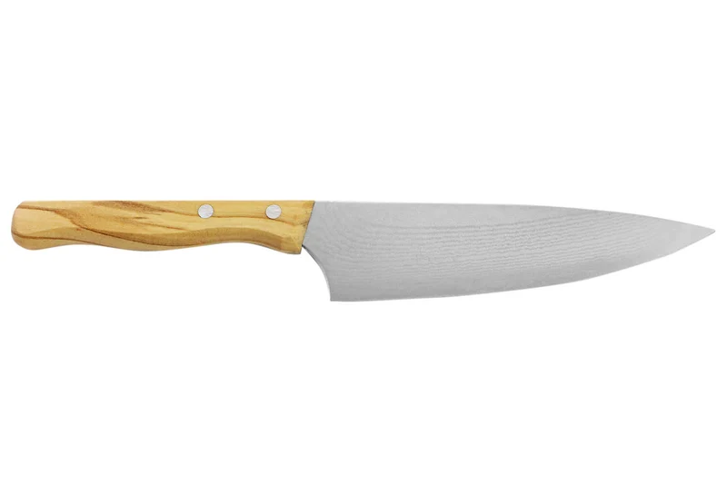 Couteau de chef Gehring Look lame 15cm damas 65 couches manche olivier