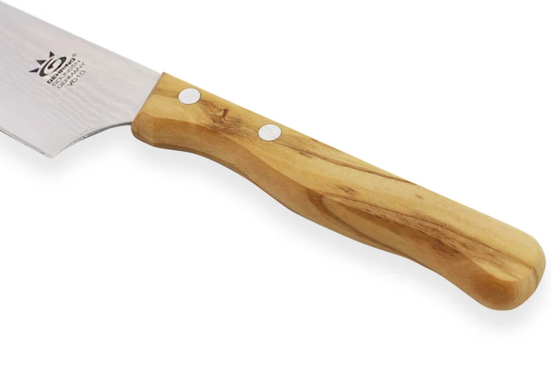 Couteau de chef Gehring Look lame 15cm damas 65 couches manche olivier