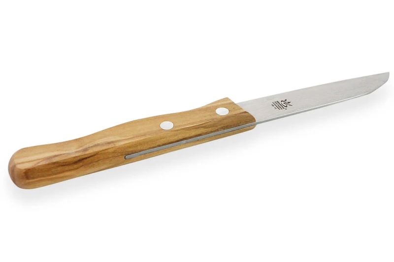 Couteau d'office Gehring Look lame 8cm damas 65 couches manche olivier