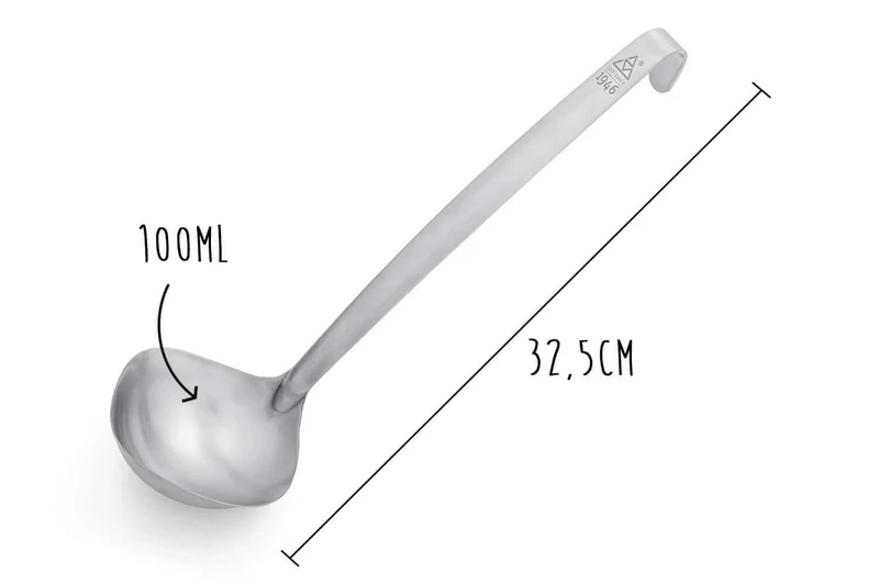 Louche Triangle série 1946 acier inoxydable 32,5cm - 100ml