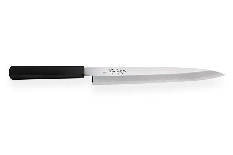 Couteau yanagiba japonais artisanal Kagekiyo Suri Urushi 24cm