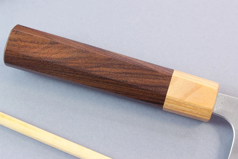 Couteau nakiri japonais artisanal Yoshimi Kato AS Nashiji 16,5cm