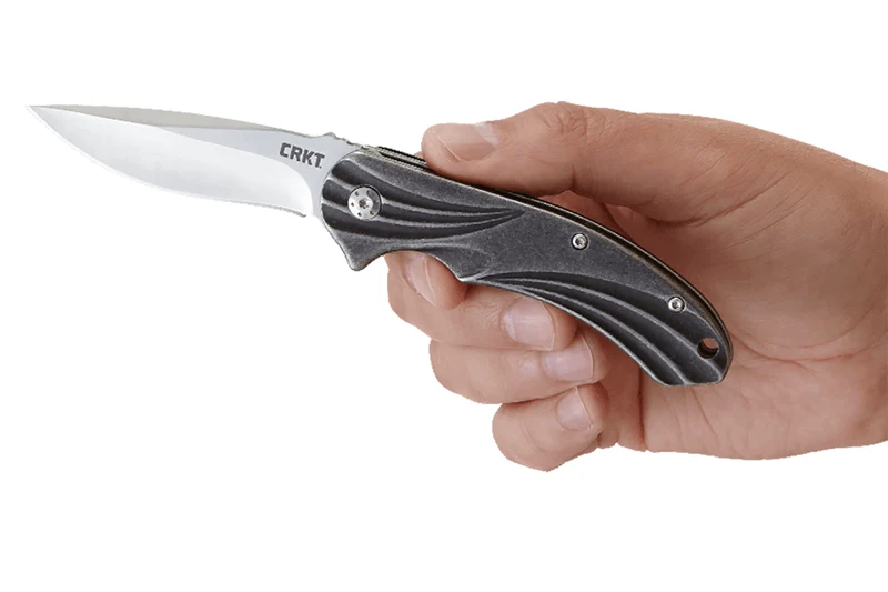 Couteau pliant CRKT Williwaw 6016 manche acier inox 10,5cm