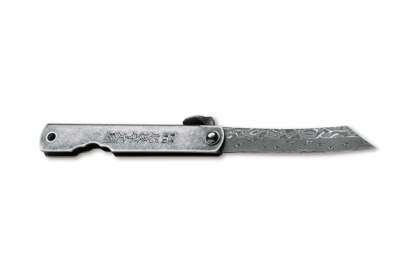Couteau de poche Higonokami Böker Kinzoku lame damassée 7,5cm