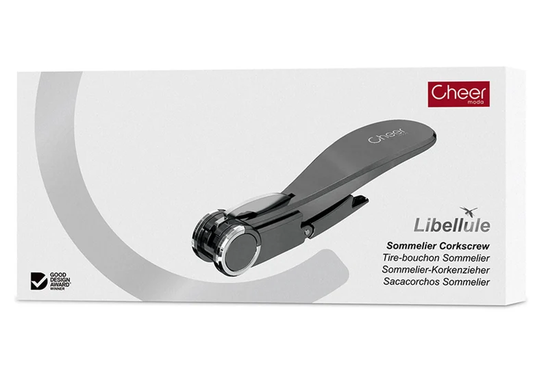 Tire-bouchon sommelier Libellule Cheer Moda - Acier