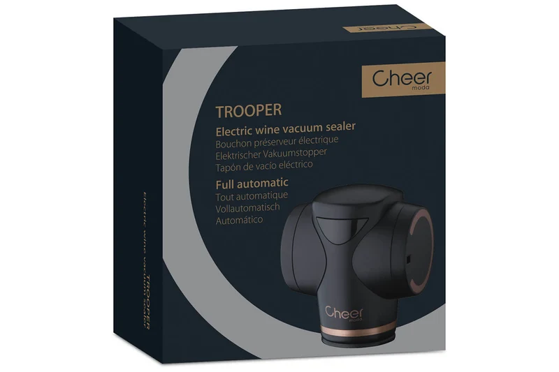 Bouchon de conservation automatique Cheer Moda Trooper - Noir & Bronze