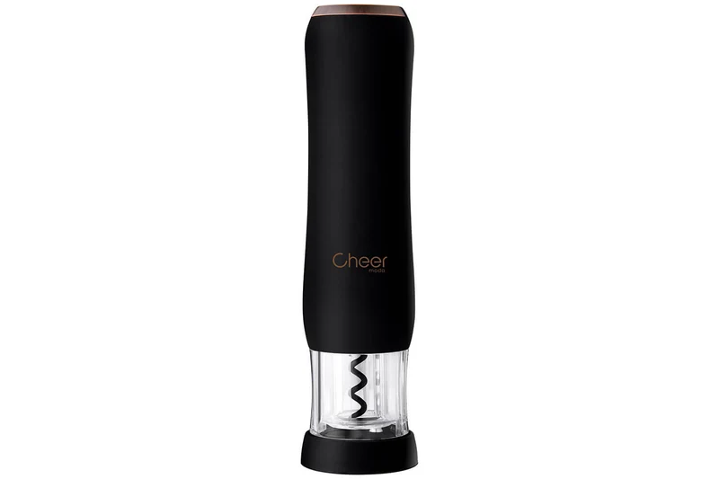 Tire-bouchon automatique rechargeable Cheer Moda Pure - Noir & Bronze