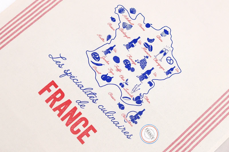 Torchon de cuisine Tissage de l'Ouest Léon fabriqué en France - Spécialités culinaires