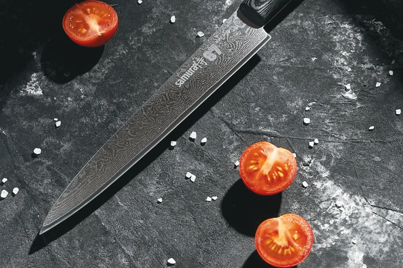 Couteau à trancher Samura Damascus 67 VG10 damas 19,5cm
