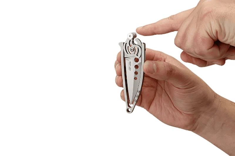 Couteau pliant CRKT Snap Lock 5102N manche acier 420J2 10,5cm