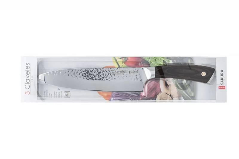 Couteau de chef 3 Claveles Sakura manche pakka 20cm