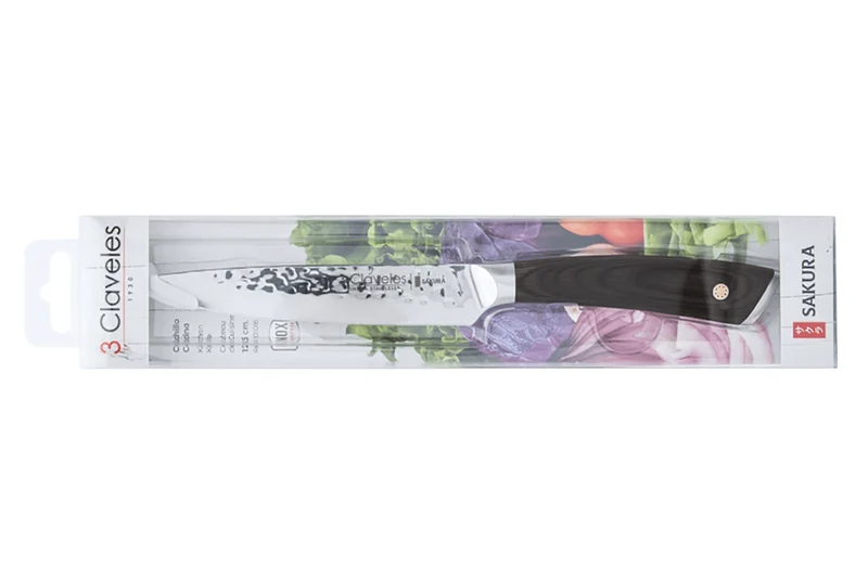 Couteau universel 3 Claveles Sakura manche pakka 12,5cm