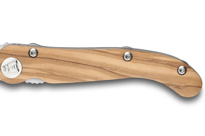 Couteau pliant Laguiole Claude Dozorme manche olivier 12cm