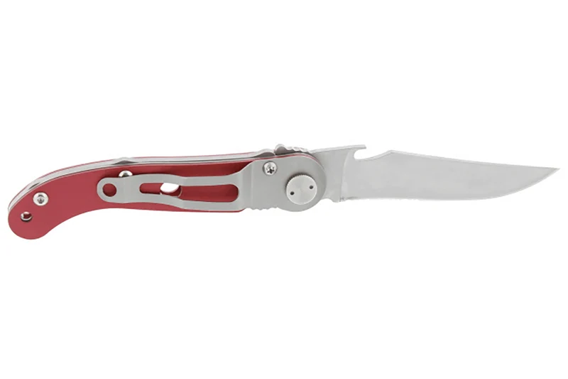 Couteau pliant Laguiole Claude Dozorme manche alu rouge 12cm