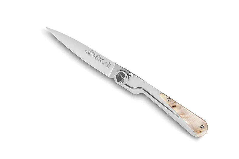 Couteau pliant Claude Dozorme Vendetta manche corne de bélier 11cm