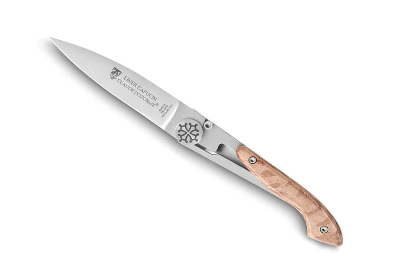 Couteau pliant Capucin Claude Dozorme manche chêne vert 12cm
