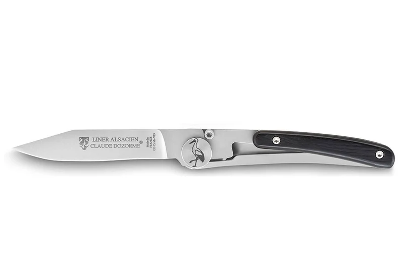 Couteau pliant Alsacien Claude Dozorme manche ébène 11,5cm
