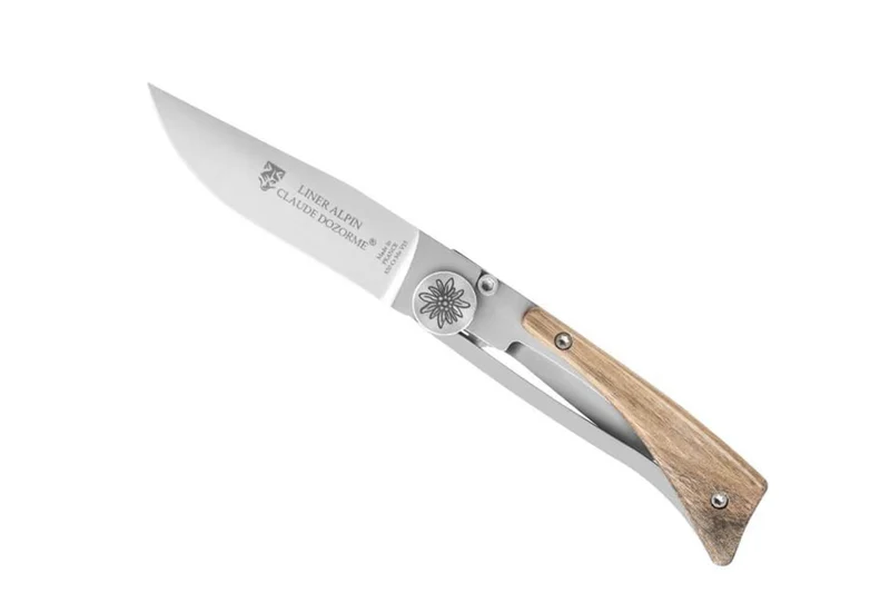 Couteau pliant Alpin Claude Dozorme manche noyer 10cm