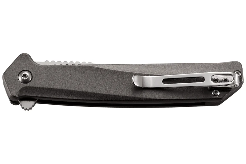 Couteau pliant CRKT HELICAL K500GXP manche alu gris anthracite 11,5cm
