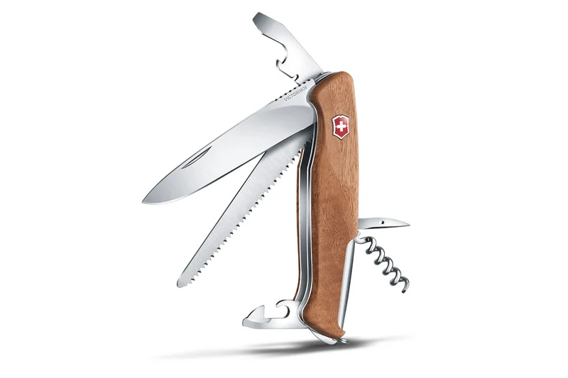 Couteau suisse Victorinox Ranger Wood 55 noyer 130mm 10 fonctions