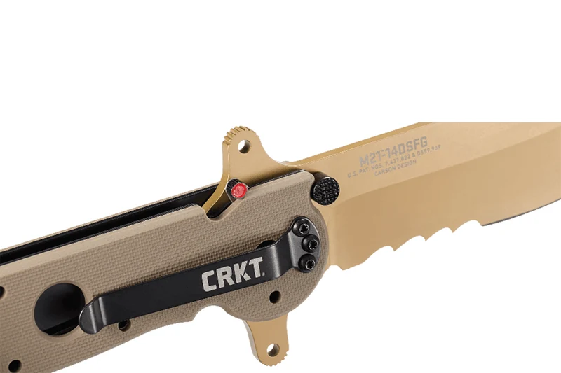 Couteau pliant CRKT M21-14DSFG manche G10 camouflé désert 13cm